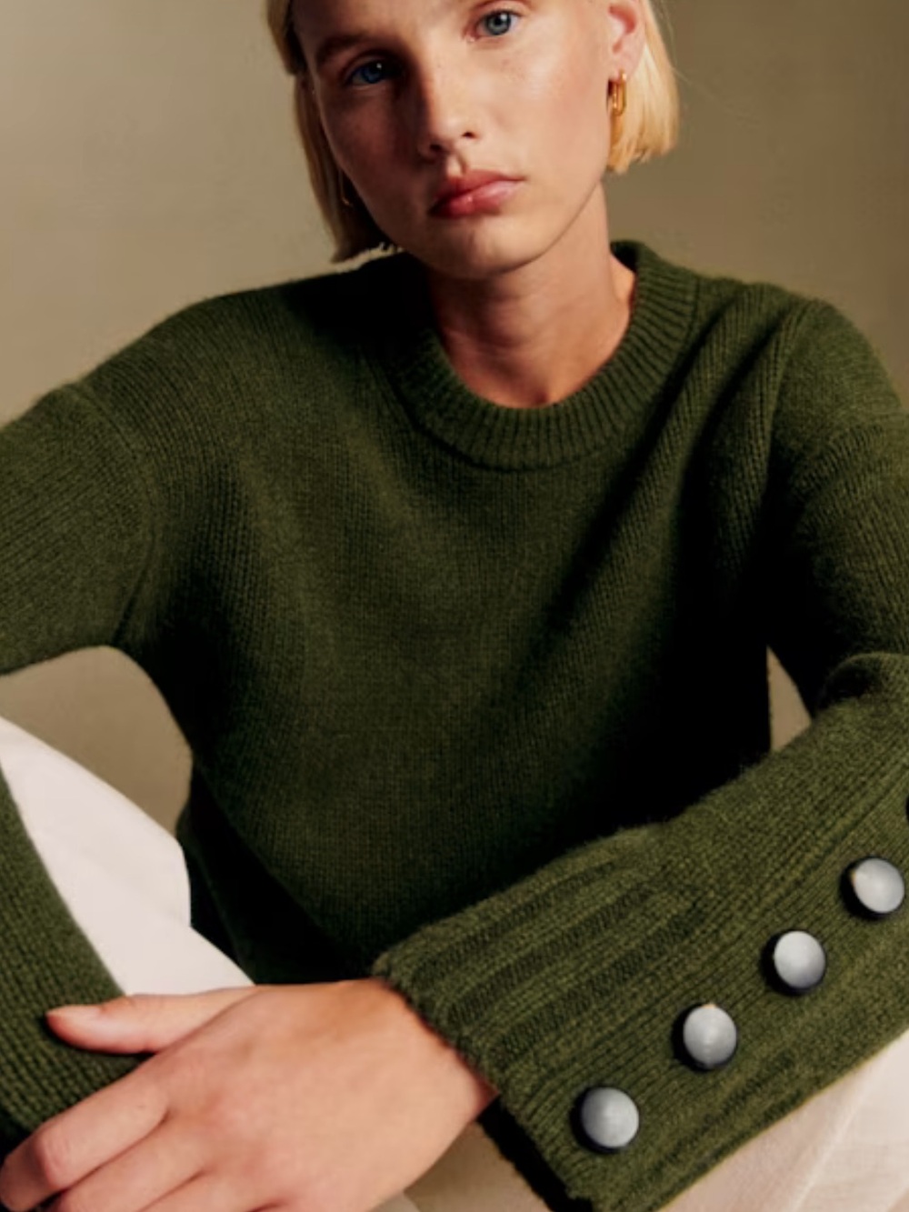 Sezane Dylan Jumper Perfect Green - Picture 2 of 8